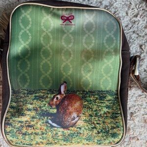 Anya Hindmarch Green and Brown Rabbit Crossbody Bag